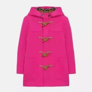 Pink Burberry Wool Duffle Coat 12yrs